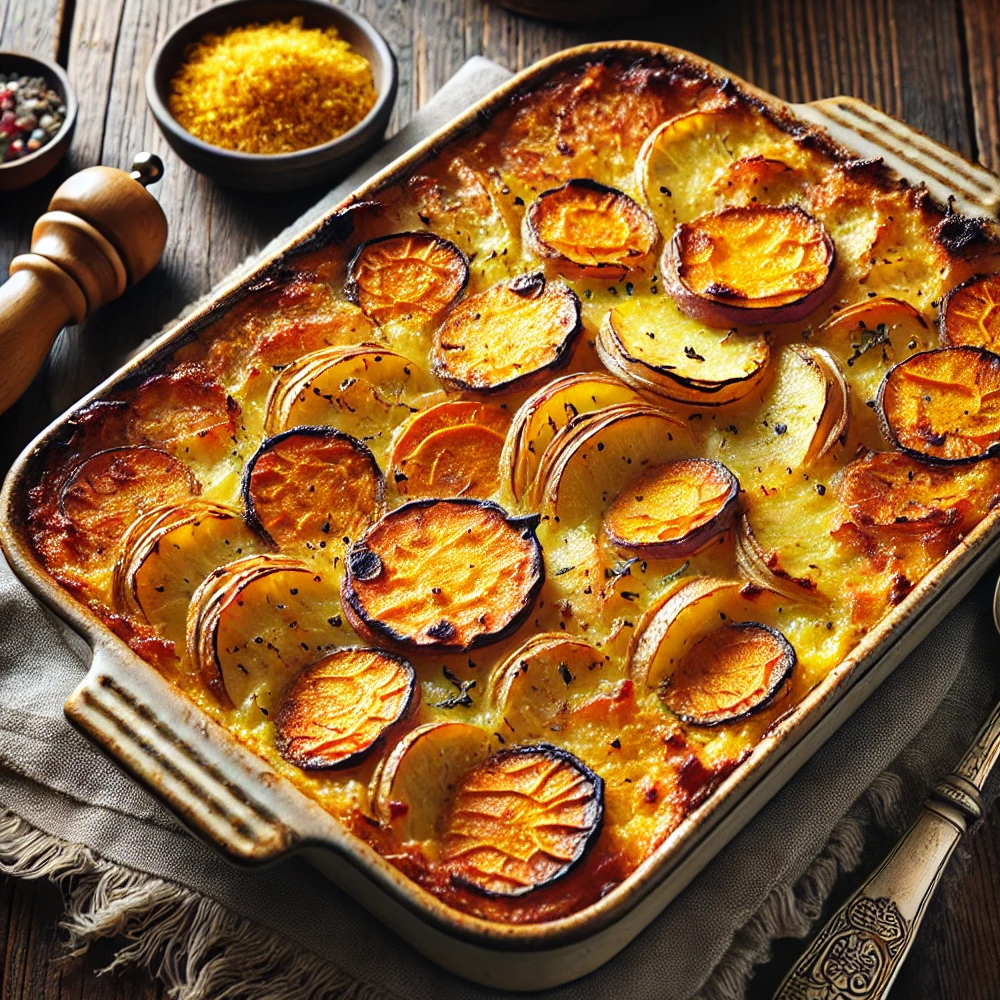 Gratin de Patate Douce et Panais