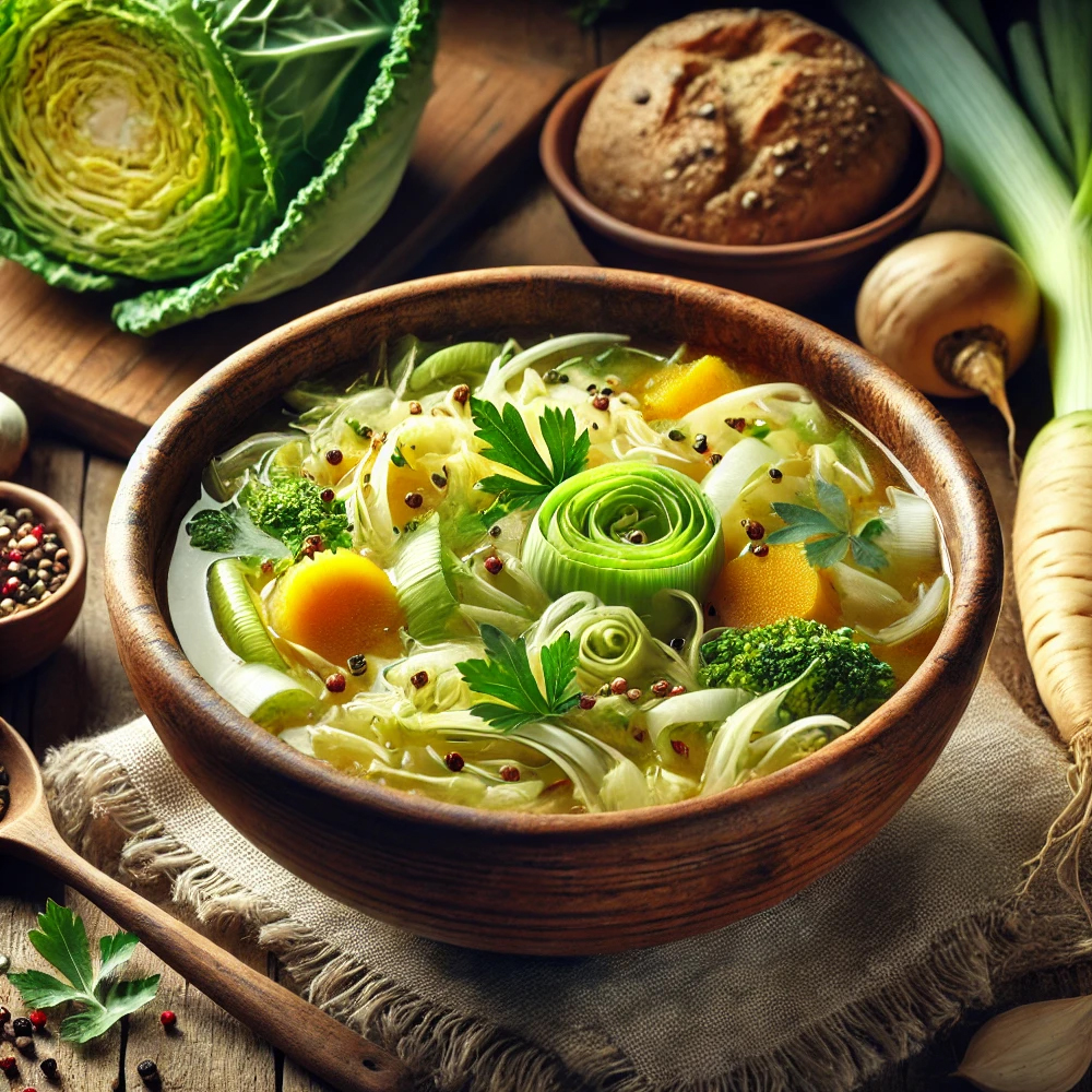 soupe aux légumes d'hiver