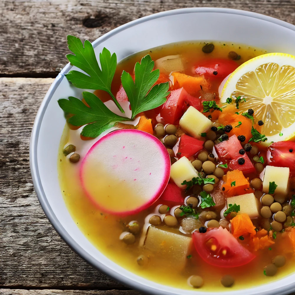 soupe détox au radis